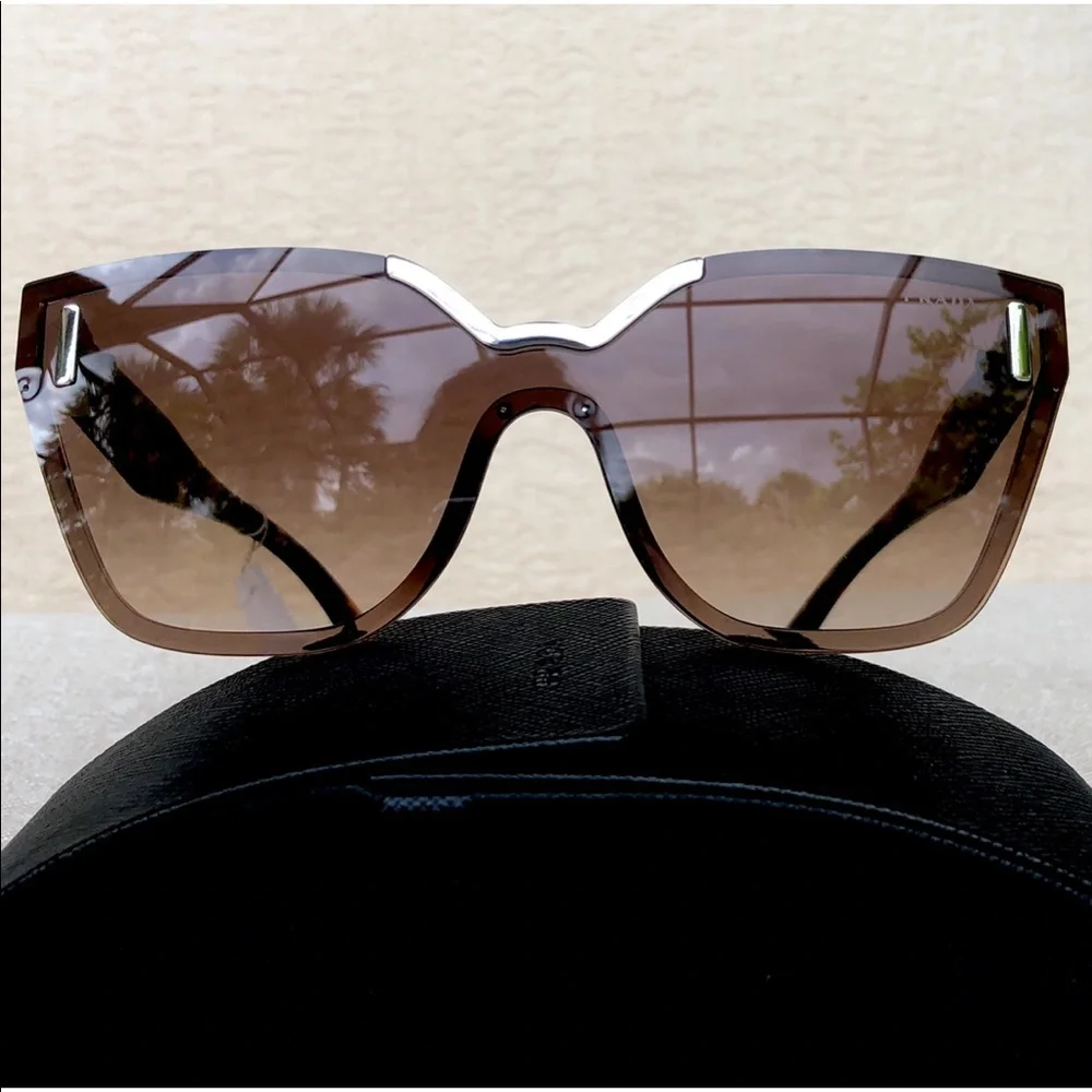 New PRADA 48mm irregular catwalk sunglasses